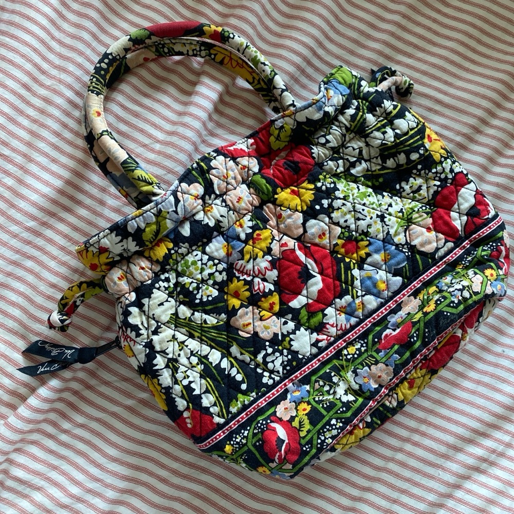 Vera Bradley Colorful Floral Quilted Shoulder Bag